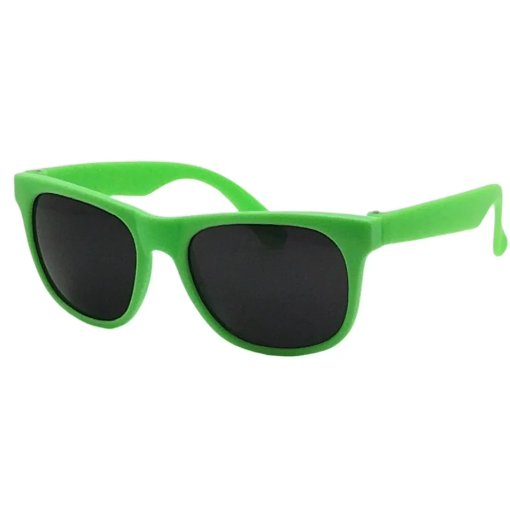 Kids Retro Style Green Sunglasses with UV Protection